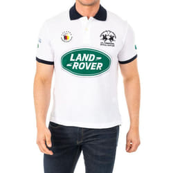 Polo Manga Corta Con Cuello Solapa A Contraste 2mpd19 Para Hombre - white, S