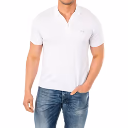 Polo Manga Corta De Corte ClÃ¡sico Y Con Cuello Con Solapa Hmsa01 Para Hombre - white, 3XL