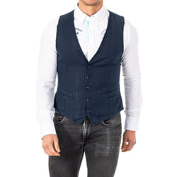 Chaleco De Punto Fino Con CinturÃ³n Ajustable Cuello De V Hmja11 Para Hombre - blue, 56
