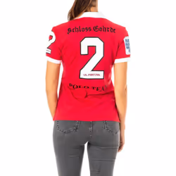 Polo Manga Corta Con Cuello De Solapa 2wpg77 Para Mujer - red, M
