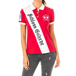 Polo Manga Corta Con Cuello De Solapa 2wpg77 Para Mujer - red, L