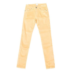 PantalÃ³n Stretch Brillantes Con Bajos Con Corte Pitillo Jwt010 Para Mujer - yellow, 28-USA