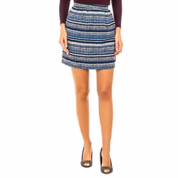 Falda Recta Con Cierre De Cremallera En La Parte Trasera Jwk002 Para Mujer - multicolor, 38