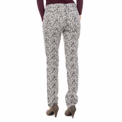 PantalÃ³n Largo De DiseÃ±o Floreado Lwt004 Para Mujer - black, 26-USA