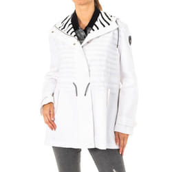 Chaqueta Manga Larga Con Capucha Fija Y CordÃ³n Ajustable Lwo002 Mujer - white, S