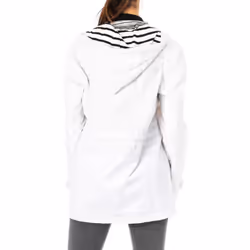 Chaqueta Manga Larga Con Capucha Fija Y CordÃ³n Ajustable Lwo002 Mujer - white, L