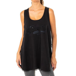 Camiseta De Tirantes Y Cuello Redondo Lwr303 Para Mujer - black, 1