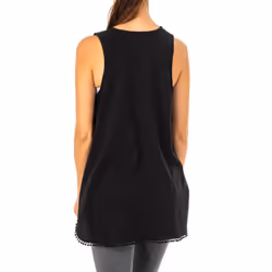 Camiseta De Tirantes Y Cuello Redondo Lwr303 Para Mujer - black, 1