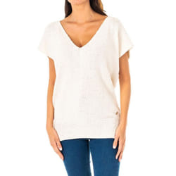 Jersey Manga Corta Y Cuello En Pico Lws007 Para Mujer - white, 2
