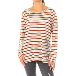 Camiseta Manga Larga Y Cuello Redondo Lwre01 Para Mujer - brown, 4