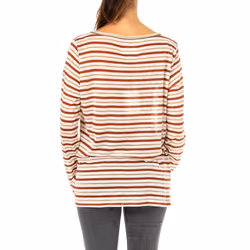Camiseta Manga Larga Y Cuello Redondo Lwre01 Para Mujer - brown, 4