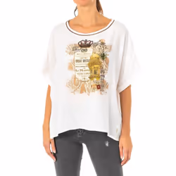 Camiseta Manga Corta Y Cuello Redondo Lwre32 Para Mujer - white, 2