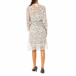 Vestido ElÃ¡stico De Manga 3/4 Con Gran Escote Lwd009 Para Mujer - multicolor, 1