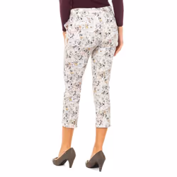 PantalÃ³n Con Bajos Rectos Y Trabillas De CinturÃ³n Lwt011 Para Mujer - multicolor, 32-USA