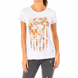 Camiseta Manga Corta Con Cuello Redondo Lwr309 Para Mujer - white, 2