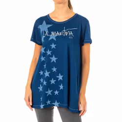 Camiseta Manga Corta Y Cuello Redondo Lwr304 Para Mujer - blue, 3