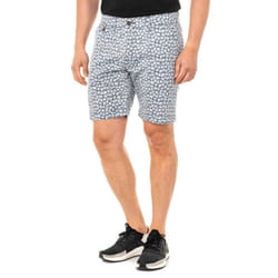 Bermuda Con Bajos Con Corte Recto Y Trabillas CinturÃ³n Lmb008 Para Hombre - multicolor, 32-USA