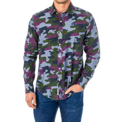 Camisa Manga Larga Con Cuello De Solapa Lmc033 Para Hombre - multicolor, S