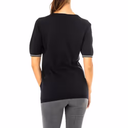 Camiseta Manga Corta Y Cuello Redondo Lws001 Para Mujer - black, 1