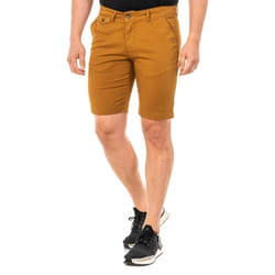 Bermuda Con Bajos Con Corte Recto Y Trabillas CinturÃ³n Lmb008 Para Hombre - brown, 31-USA