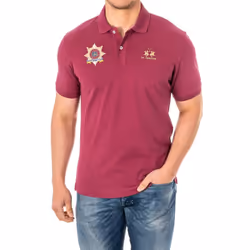 Polo Manga Corta Con Cuello De Solapa 2mpt42 Para Hombre - violet, XS