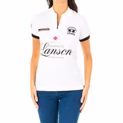 Polo Manga Corta Con Cierre De Cremallera 2wz016 Para Mujer - white, 1