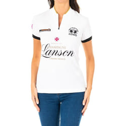 Polo Manga Corta Con Cierre De Cremallera 2wz016 Para Mujer - white, 1