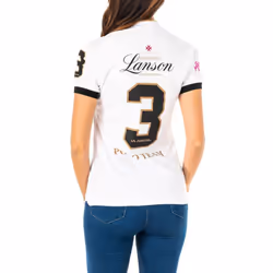 Polo Manga Corta Con Cierre De Cremallera 2wz016 Para Mujer - white, 1
