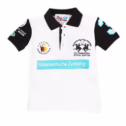 Polo Manga Corta Con Cuello Solapa A Contraste 2kp028 Para Niño - multicolor, 4 AÃOS