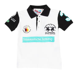 Polo Manga Corta Con Cuello Solapa A Contraste 2kp028 Para NiÃ±o - multicolor, 4 AÃOS