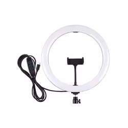 PULUZ PD20W 11.8" LED Ring Light â 30cm, Type-C, 3 Modes, Dimmable, Dual Color Temperature, with Phone Clamp (Black)
