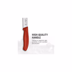 Victorinox, Swiss Classic, Professional Bread Knife, Extra Sharp Blade, Serrated Edge, 21 cm, Robust Plastic Handle, Stainless Steel, Red