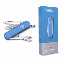 Victorinox CLASSIC Swiss army knife - Style Icon Colour collection - Gift boxed - blue