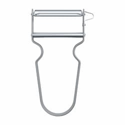REX Peeler, Vegetable Peeler, Aluminium Handle, Stainless Steel Blade, Extra Sharp Straight Cut, Metal Colour 109 mm 6.0900