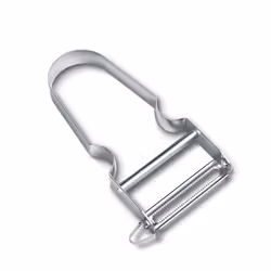 Star Peeler, Vegetable Peeler, Micro Toothing, Extra Sharp Zag Cut, Stainless Steel, Colour Metal,6.0913