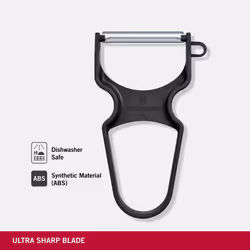 Rapid Straight Edge Fruit and Vegetable Peeler (Black) 5.5 x 2.7 x 0.6 in 6.0930.3