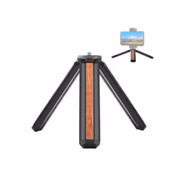 PULUZ Inlaid Wood Desktop Vlogging Live Tripod Holder (Black)