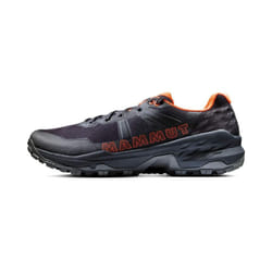 Mammut Men Sertig II Trail Running Shoe, Black-Vibrant Orange, 11.5 UK