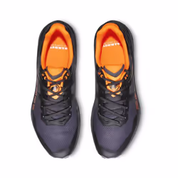 Mammut Men Sertig II Trail Running Shoe, Black-Vibrant Orange, 11.5 UK