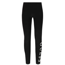 GUESS Girls' Big Logo Leggings  Jet Black  7