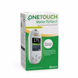 Verio Reflect Blood Glucose Monitoring System for Diabetes I 1 Blood Glucose Meter I 10 Blood Glucose Test Strips I 1 Lancing ...