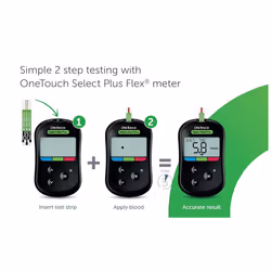 One Touch Select Plus FlexÂ® Blood Glucose Meter,Monitoring System,NEW