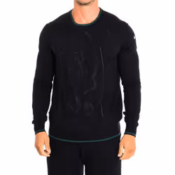 Jersey Manga Larga Rms301-xc008 Para Hombre - black, L