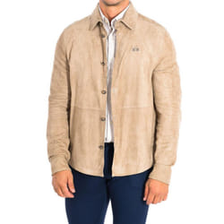 Chaqueta De Cuero Rml004-lt102 Para Hombre - beige, L