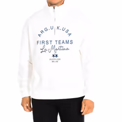 Sudadera Con Cremallera Tmf600-fp220 Para Hombre - white, L