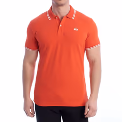 Polo Manga Corta Slim Fit Tmp007-pk001 Para Hombre - orange, L