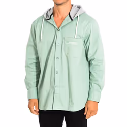 Chaqueta Con Corte Regular Cuello Alto Y Capucha Tmc009-tw361 Para Hombre - green, L