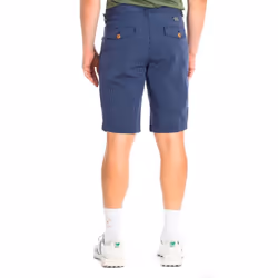 Bermuda Con Bajos Con Corte Recto Y Trabillas CinturÃ³n Tmb006-jq035 Para Hombre - blue, 34-USA