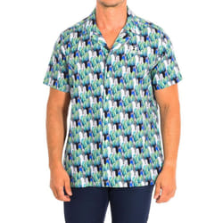Camisa De Manga Corta Tmc024-pp575 Para Hombre - green, XXL