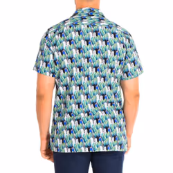 Camisa De Manga Corta Tmc024-pp575 Para Hombre - green, XXL